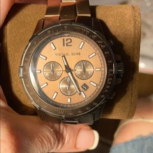 Micheal Kors Chocolate Brown Mens Watch